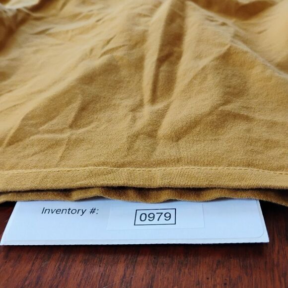 Forever 21 Green Lace-Up Tan Top - Size: 15 (0979) - Picture 4 of 4